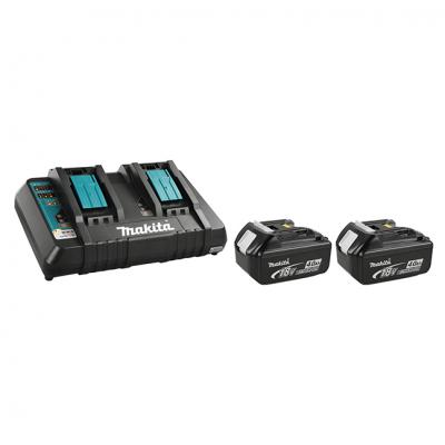 18V LXT® Lithium-Ion Dual Port Rapid Charger w/ (2) 18V LXT® Lithium-Ion Batteries