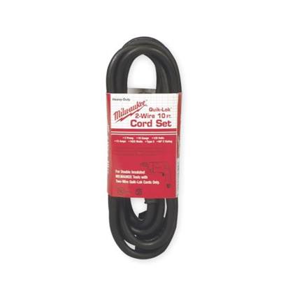 10' 2-Wire QUIK-LOK® W/Twist Lock Plug Cord