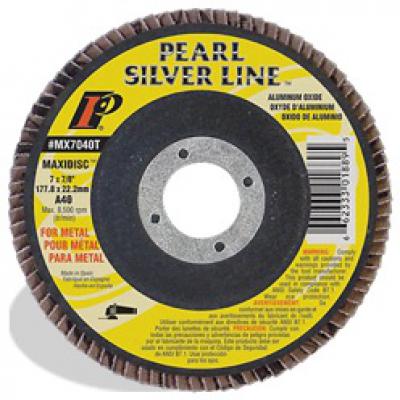 4 x 5/8 Silver Line™ AO Maxidisc™ Flap Discs for Metal, Type 27 Shape
