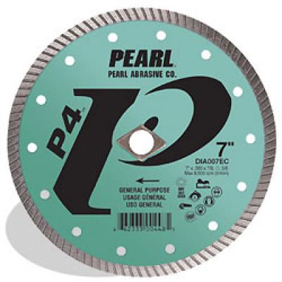 4-1/2 x .080 x 7/8 Pearl P4™ Gen. Purpose Flat Core Turbo Blade, 12mm Rim