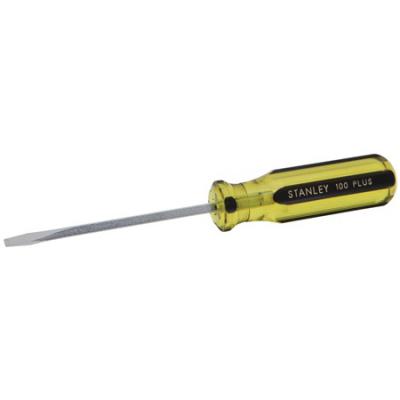 STANLEY® 100 PLUS® SQUARE BLADE / STANDARD SLOTTED TIP SCREWDRIVER 3/16" X 4"
