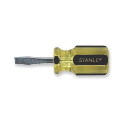 STANLEY® 100 PLUS® STANDARD SLOTTED TIP STUBBY SCREWDRIVER 1/4" X 1-1/2"
