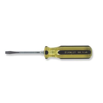 STANLEY® 100 PLUS® STANDARD SLOTTED TIP SCREWDRIVER 3/16" X 3"