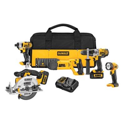 20V MAX Cordless Lithium-Ion 5-Tool Premium Combo Kit with Free DCG412B
