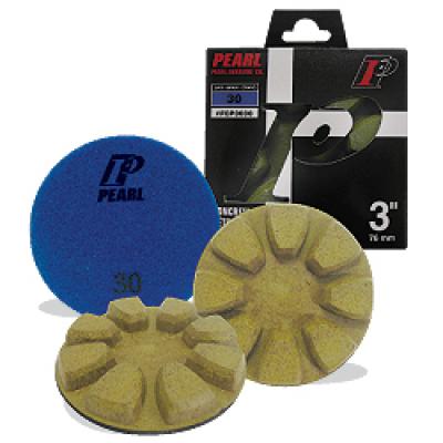 3" Pearl Dry Concrete Polishing Pads, 6/Pack Kits