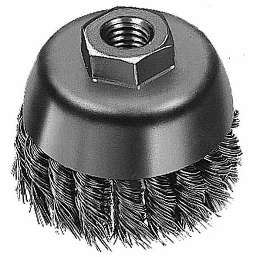 3" Knot Wire Cup Brush - Carbon Steel