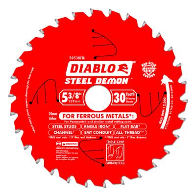 5-3/8 in. x 30 Tooth Steel Demon Metal Cutting Saw Blade (20mm Arbor)