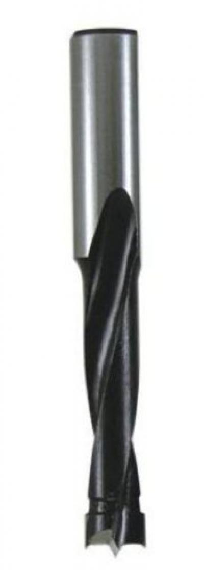 Industrial Carbide Tipped Brad Point Boring Bit Right Hand 5/32 inch Diameter- 10mm Shank- 57.5mm Length