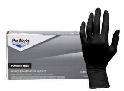 5mil Nitrile Exam Gloves Powder Free (Black)
