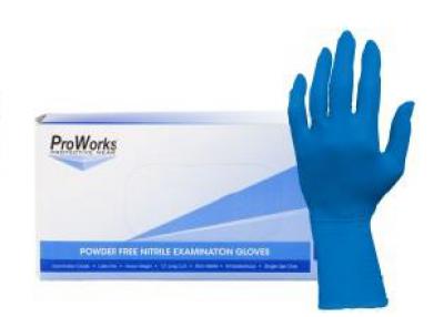 8mil Nitrile Exam Blue Powder Free Gloves