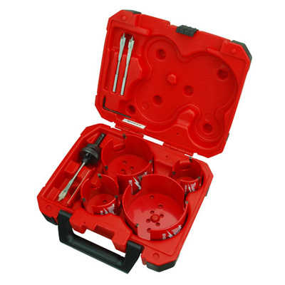 8 Pc Plumbers Big Hawg™ Hole Cutter Kit