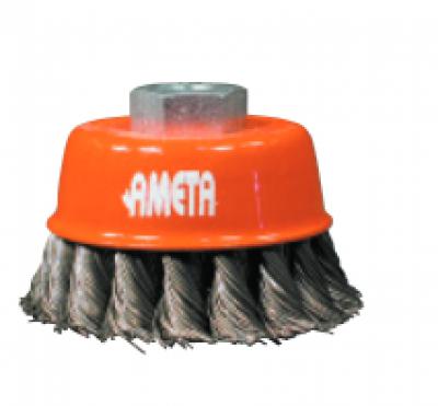 Wire Cup Brush 3" (Knotted) M14 x 2.0 