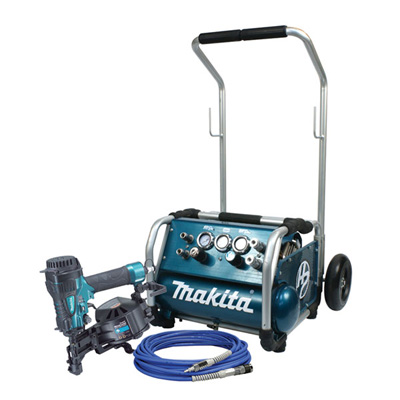 High Pressure Coil Roofing Nailer Combo Kit
