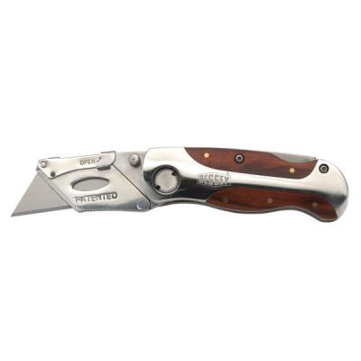Folding Utility Knife – Wood Handle