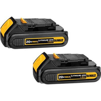 20V MAX* Lithium-Ion Compact Battery Pack (1.5 Ah) - Twin Pack