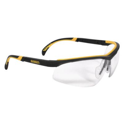DC™ Clear High Performance Protective Safety Glasses with Dual-Injected Rubber Frame and Temples