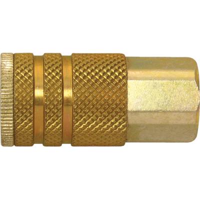 Quick Couplers - 1/4" Industrial, One Way Shut-Off 