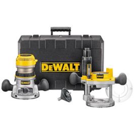 2-1/4 HP (maximum motor HP) EVS Fixed Base / Plunge Router Combo Kit w ...