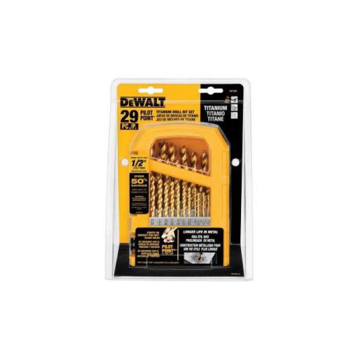 DEWALT 29 Piece Titanium Drill Bit Set NewYorkPowerTools