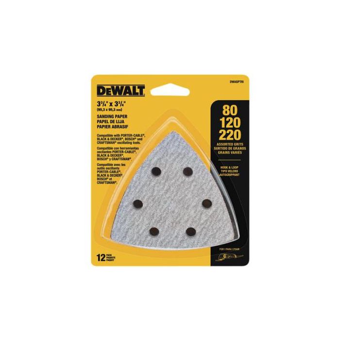 Dewalt hook and store loop triangle sandpaper