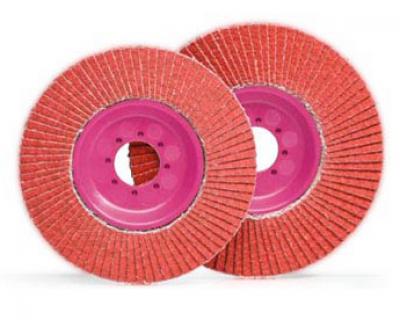 EZ-FLAP + CERAMIC - Ceramic Flap Discs-Trimmable (T27) 5 x 7/8 - 5$ bill inside each box of 10